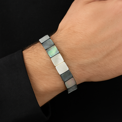 Sedef Doğal Taş Bileklik 13 x 18 mm Özel Kesim