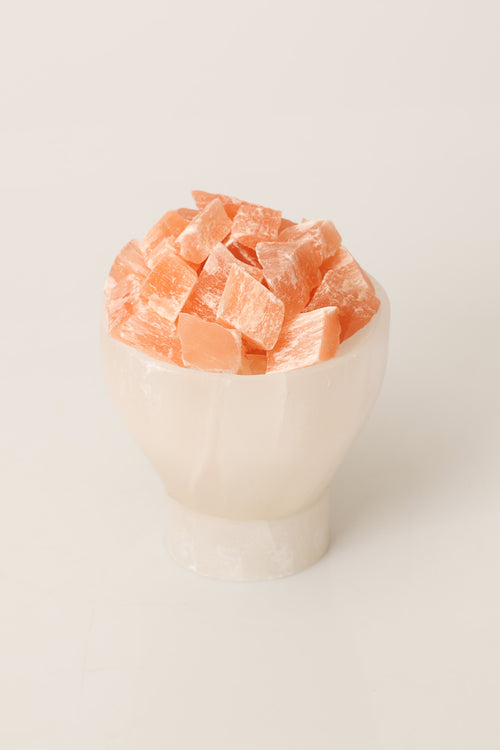 Selenit Doğal Taş Lamba