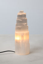 Selenit Doğal Taş Lamba Orta Boy