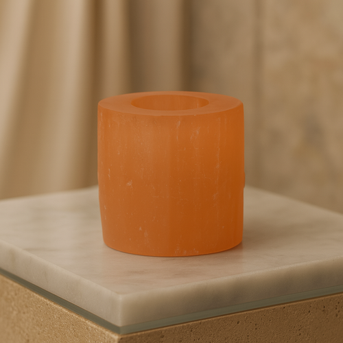 Selenit Doğal Taş Mumluk