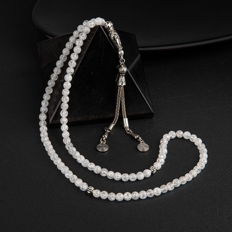 Selenit Doğal Taş Tesbih 99luk – 6mm - Görsel 1 - Safnaturel