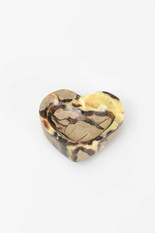 Septeryan Doğal Taş Kalpli Kase