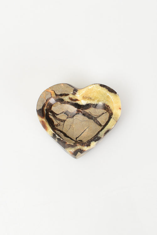 Septeryan Doğal Taş Kalpli Kase