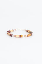 Certified Agate - Jasper Natural Stone Silver Closure Bracelet (New Summer Season)