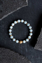 Sertifikalı Akuamarin – Odun Jasper Doğaltaş Bileklik