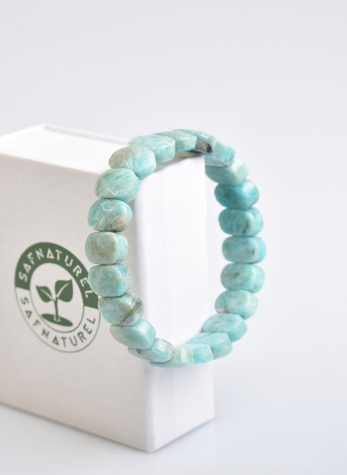 Certified Amazonite Natural Stone Bracelet – Special Rolex Cut