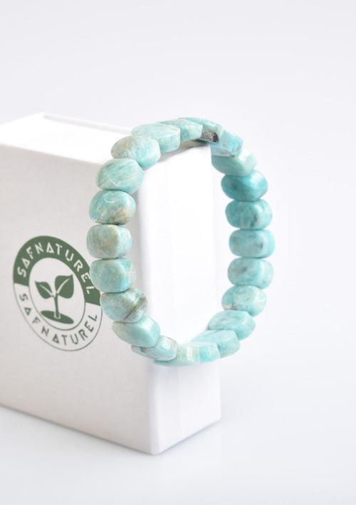 Certified Amazonite Natural Stone Bracelet – Special Rolex Cut