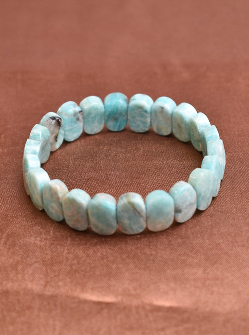 Certified Amazonite Natural Stone Bracelet – Special Rolex Cut