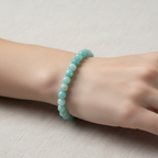 Sertifikalı Amazonit Doğaltaş Bileklik – 8 mm