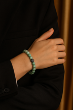 Sertifikalı Amazonit Zirkon Aparatlı Doğal Taş 8 mm Bileklik