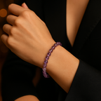 Sertifikalı Ametrin Doğal Taş Bileklik 6mm