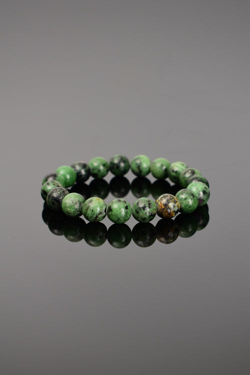 Certified Anyolite Natural Stone Bracelet 10 mm