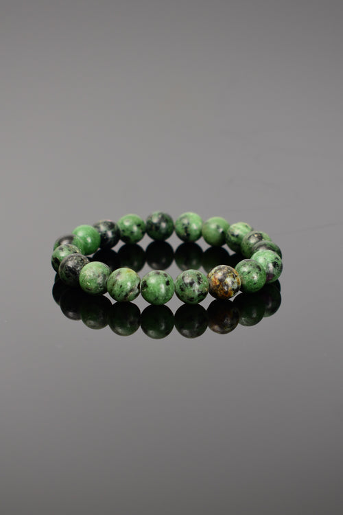 Certified Anyolite Natural Stone Bracelet 10 mm