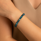 Sertifikalı Apatit Doğal Taşı Bileklik - 8 mm