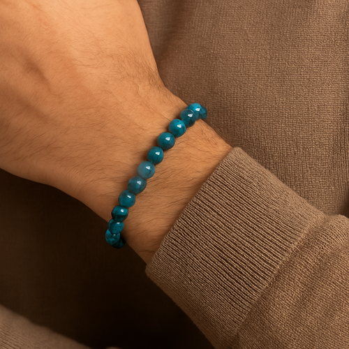 Certified Apatite Natural Stone Bracelet - 8 mm