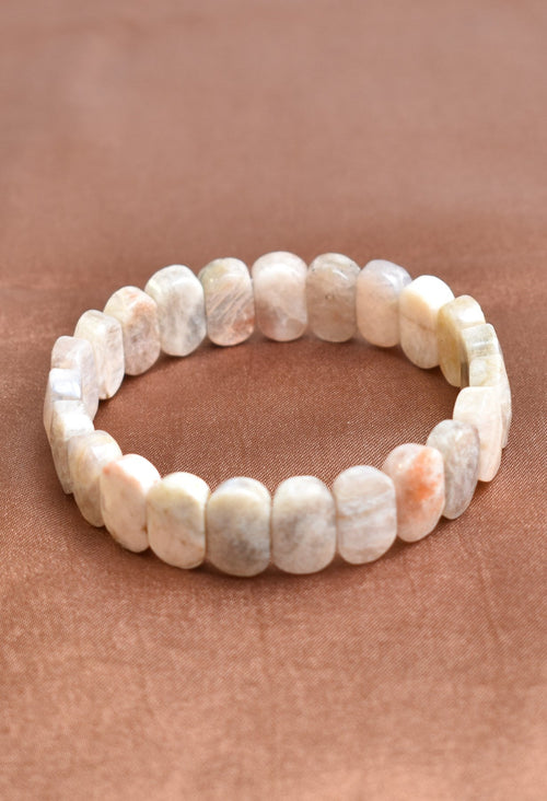 Certified Moonstone Natural Stone Bracelet – Special Rolex Cut