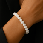 Certified Moonstone-Natural stone Bracelet - 8 mm