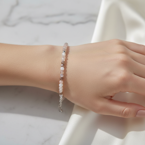 Sertifikalı Botswana Akik Doğal Taş Bileklik 4 mm