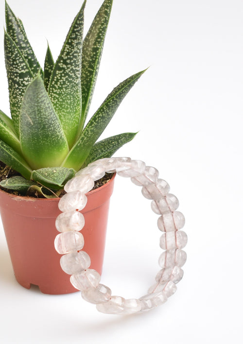 Sertifikalı Dumanlı Kuvars Doğal Taş Bileklik – Özel Rolex Kesim