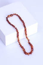 Sertifikalı Doğal Kehribar Bebek Kolyesi Damla Kehribar