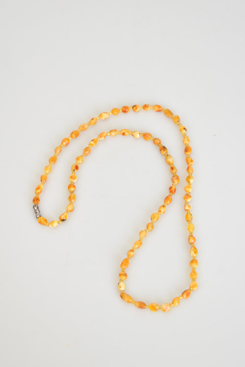 Sertifikalı Doğal Kehribar Yetişkin Kolyesi (65 cm)