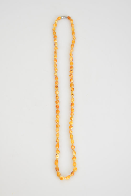 Sertifikalı Doğal Kehribar Yetişkin Kolyesi (65 cm)