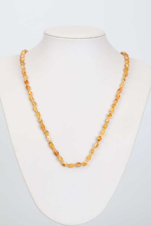 Sertifikalı Doğal Kehribar Yetişkin Kolyesi (65 cm)