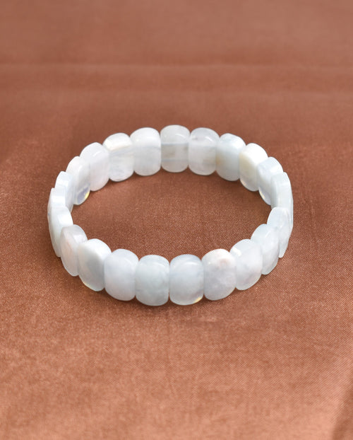 IGSL Uluslararası Sertifikalı Akuamarin Doğaltaş Bileklik – Özel Rolex Kesim