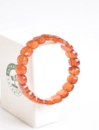 Certified Red Agate Natural Stone Bracelet – Special Rolex Cut