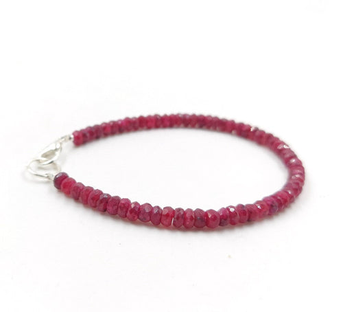 Sertifikalı Doğaltaş 3-4mm Yakut Bileklik - Görsel 4 - Safnaturel
