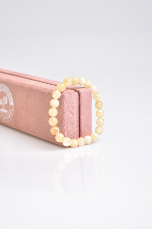 Sertifikalı Sitrin Doğaltaş Bileklik – 8mm