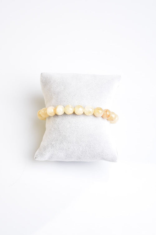 Sertifikalı Sitrin Doğaltaş Bileklik – 8mm