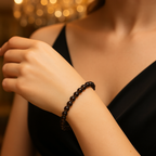 Sertifikalı Dumanlı Kuvars Doğal Taş Bileklik-6mm