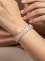 Sertifikalı Dumanlı Kuvars Doğal Taş Bileklik – Özel Rolex Kesim