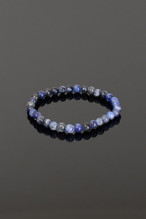 Sertifikalı Dumortierit Doğal Taş Bileklik 6 mm