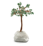 Sertifikalı Hakiki Orijinal Doğal Taş Aventurin Ağaç - Alt Kısmı Kristal Kuvars