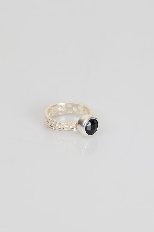 Sertifikalı İyolit Doğal Taş 925 Ayar Gümüş Yüzük