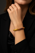 Sertifikalı Jasper Doğal Taş Bileklik 8 mm