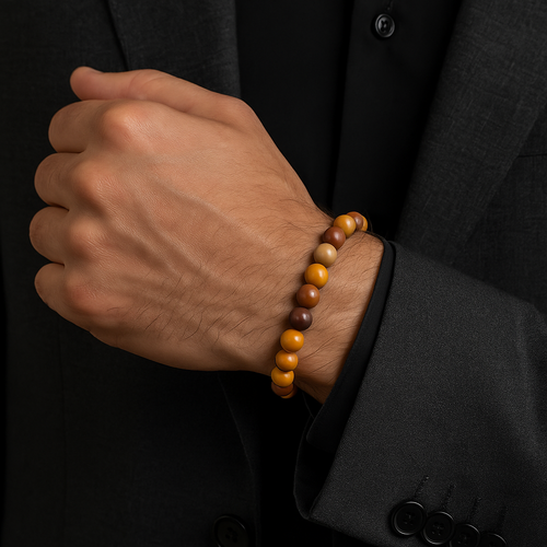 Sertifikalı Jasper Doğal Taş Bileklik 8 mm