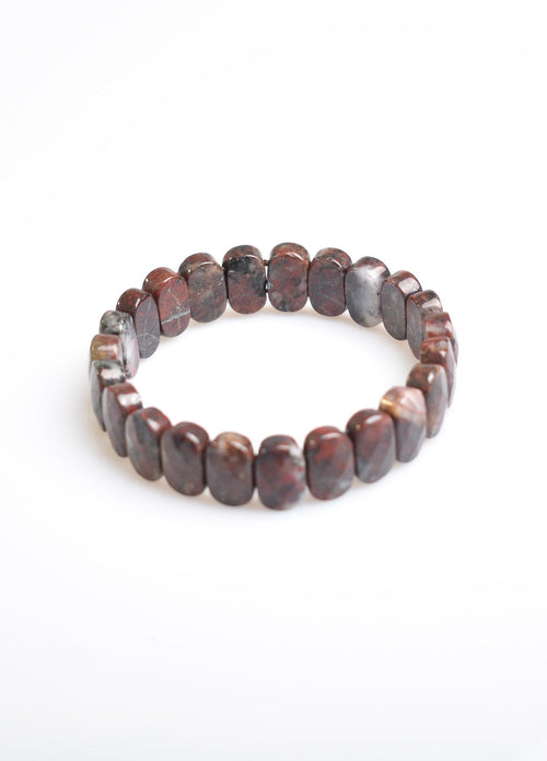 Sertifikalı Kan Jasper Doğal Taş Bileklik – Özel Rolex Kesim