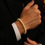 Sertifikalı Kalsit Doğal Taş Bileklik 6 mm