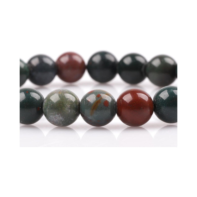 Sertifikalı Kan Taşı Doğal Taş Bileklik 8 mm - Görsel 4 - Safnaturel