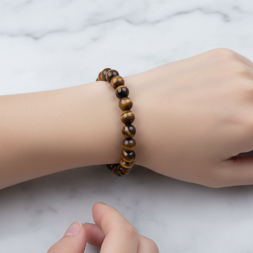 Sertifikalı Kaplan Gözü Doğaltaş Bileklik – 8 mm