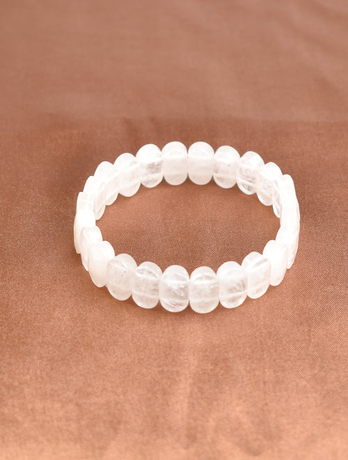 Sertifikalı Kristal Kuvars Doğaltaş Bileklik – Özel Rolex Kesim