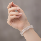 Sertifikalı Kristal Kuvars Doğaltaş Bileklik – Özel Rolex Kesim