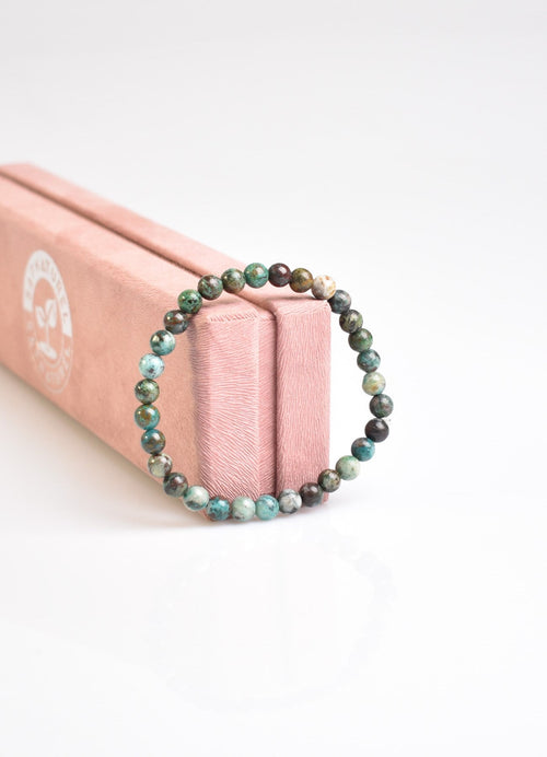 Sertifikalı Krizokol Doğal Taş Bileklik 6 mm