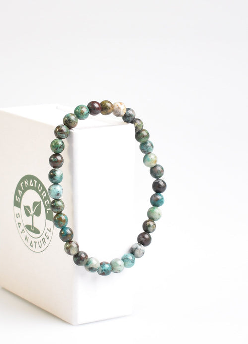 Sertifikalı Krizokol Doğal Taş Bileklik 6 mm