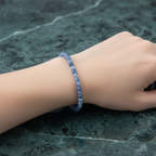 Sertifikalı Kyanit Doğal Taş Bileklik 3 mm