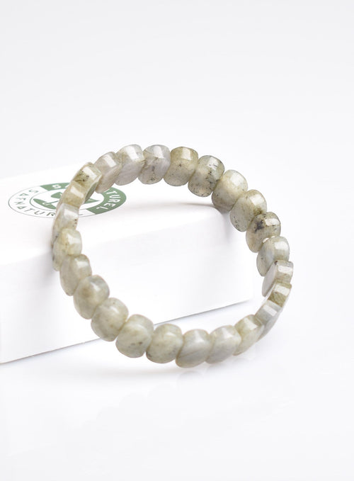 Sertifikalı Labradorit Doğaltaş Bileklik – Özel Rolex Kesim