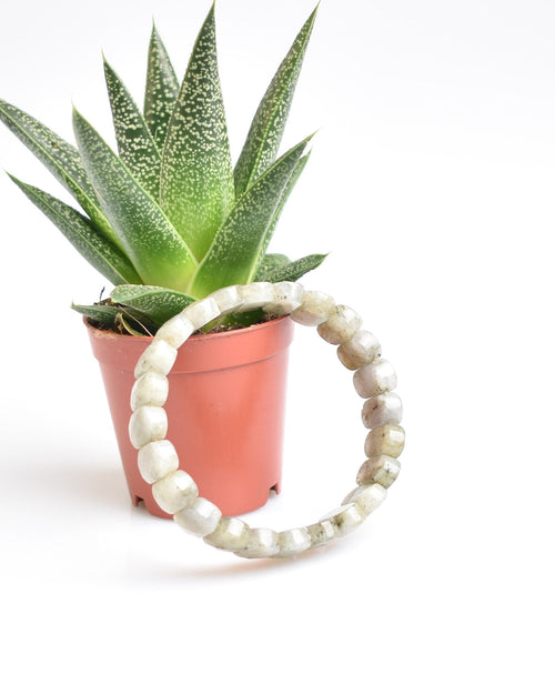 Sertifikalı Labradorit Doğaltaş Bileklik – Özel Rolex Kesim